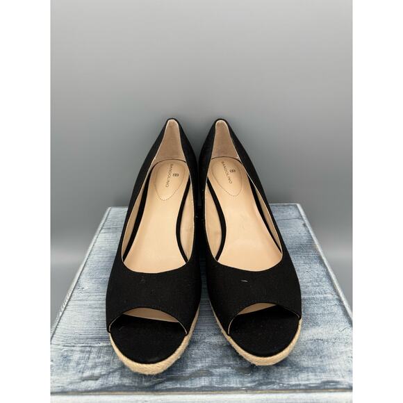 NEW Bandolino Women’s Espadrille Wedge Pumps Black Size 10M - Picture 3 of 10